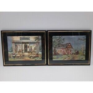 SCAFA-TORNABENE Art Publishing Co. "Coca-Cola" Framed Litho Prints - Set Of 2
